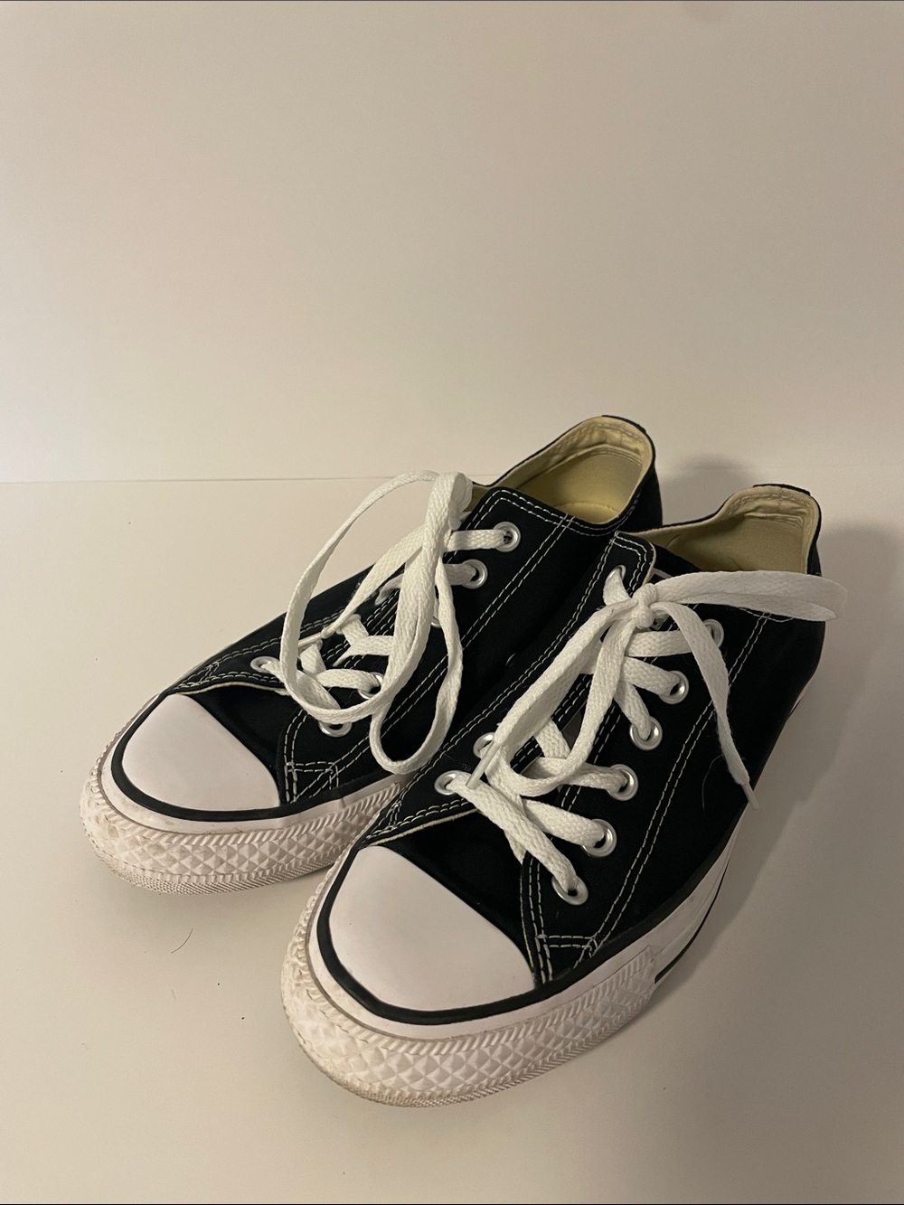 Converse Chuck Taylor All Star Low Top Black White Size 8
